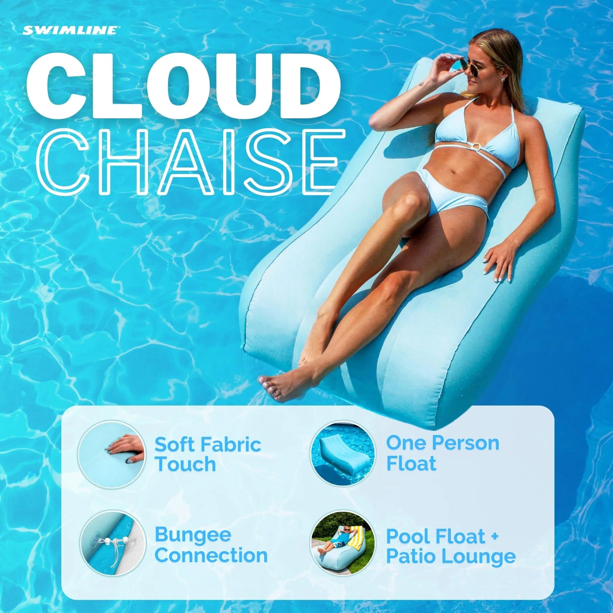 Swimline Cloud Chaise Fabric
