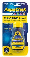 AquaChek® 4-Way Yellow Chlorine Pool & Spa (50) Test Strips