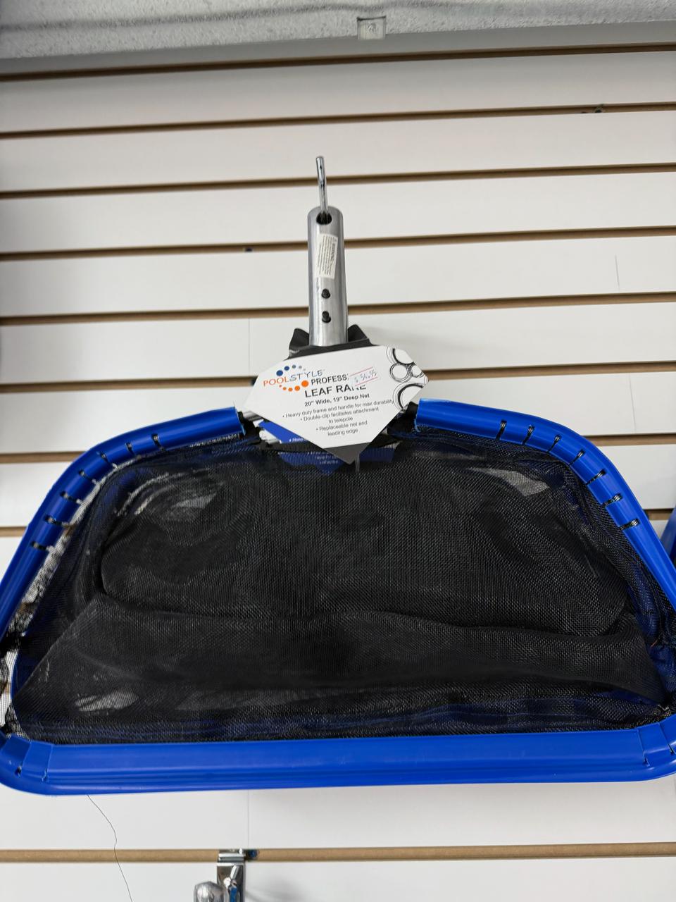 Pool Style Leaf Rake 20 inch Wide, 19 inch deep Net