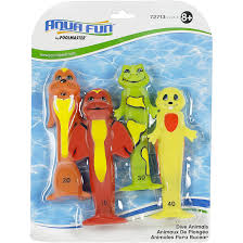 Soft Funny Dive Animals 4 Pack